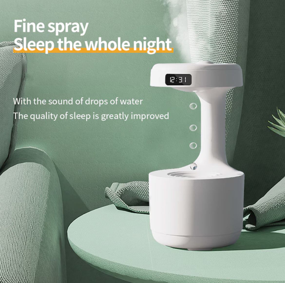 Umidificator anti-gravitational Ultrasonic